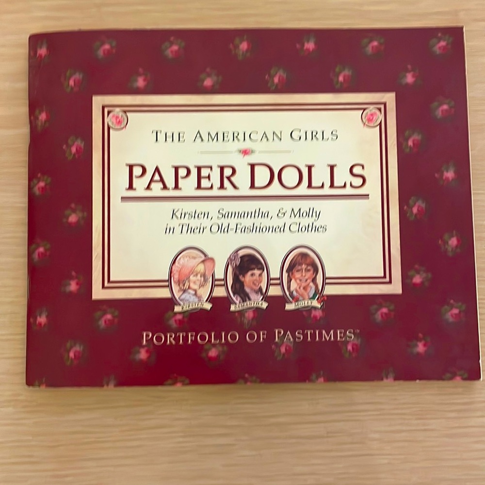 Vintage Retired American Girl Paper Dolls 1990 Samantha Kirsten Molly